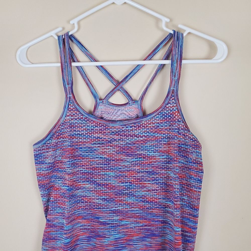 Nike Dri-Fit Multicolor Running Racerback Tank Size Small - Picture 2 of 8